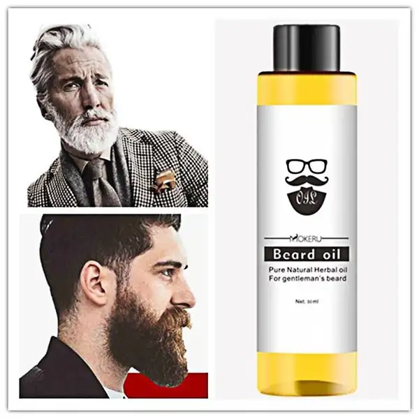 Óleo de Crescimento de Barba para Homens Óleo de Crescimento de Barba, Hair Loss Products, Barba Crescer Óleo Essencial, Huile Barbe, 100% Orgânico, 30ml