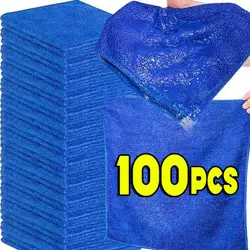 1-100Pcs Microfiber Towels Car Wash Drying Cloth Towel Household Cleaning Cloths Auto Detailing Polishing Cloth Home Clean Tools