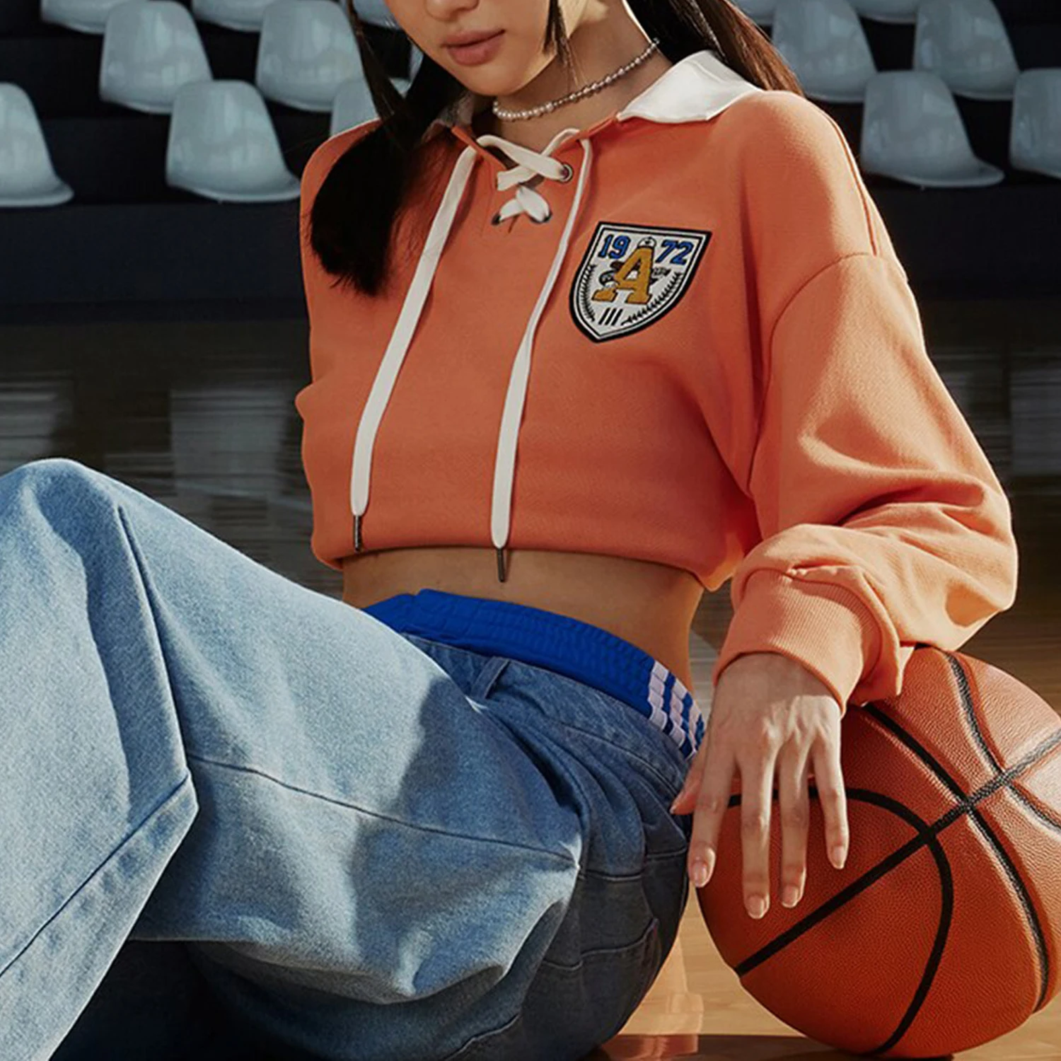 

Adidas genuine 2023 New Women's Oversized Hoodie IN1094