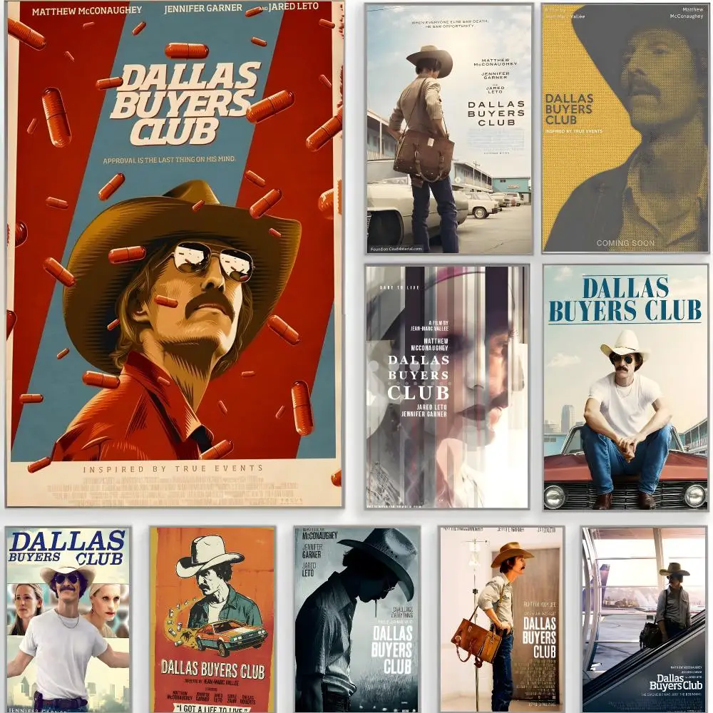 classic movie d-dallas buyers club Poster Classic Wall Art  Home Decor  Peel and Stick Unframed