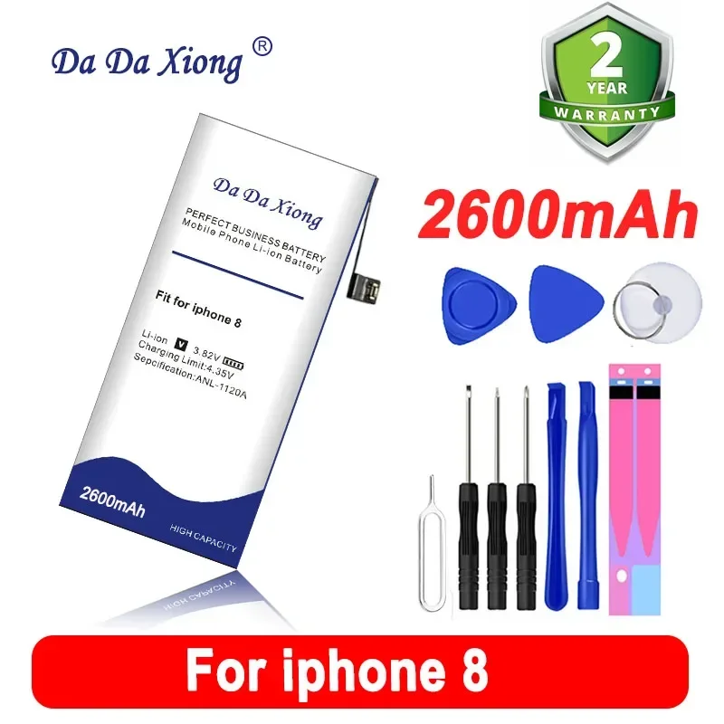 2024 New 2600mAh Li-Polymer For IPhone 8 8G IPhone8 Max Cell Phone High Capacity Battery