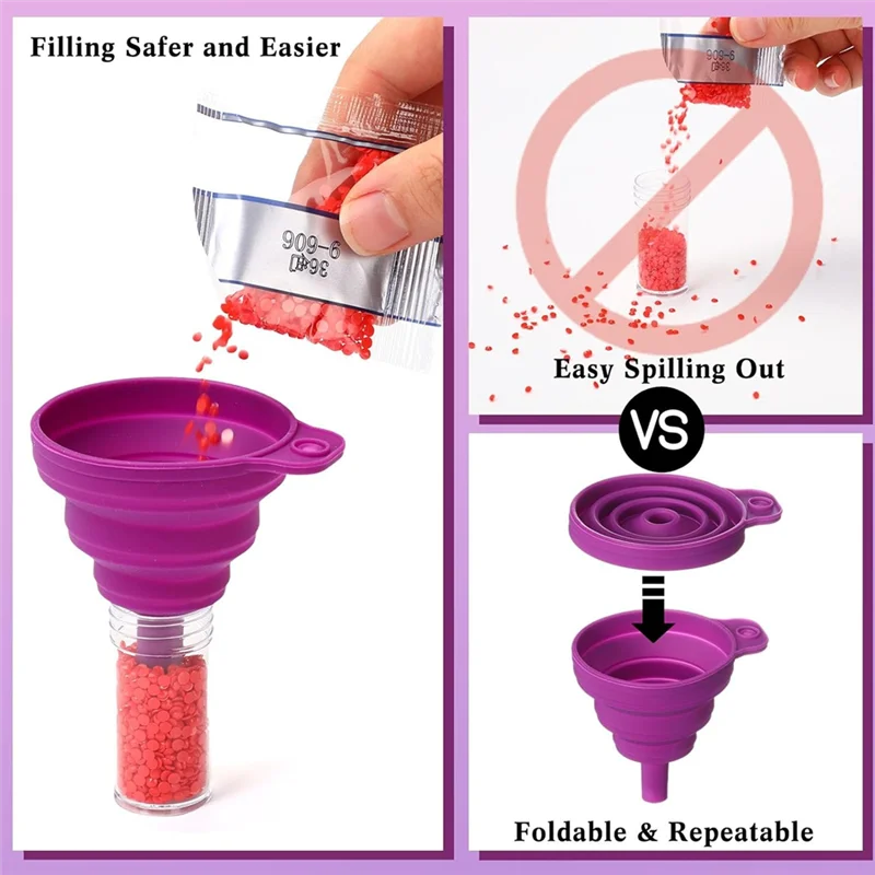 D 다이아몬드 페인팅 보관 상자, 60 그리드 페르시 보관 상자, 다이아몬드 아트-POS 용 라벨이있는 다이아몬드 아트 액세서리 보관 상자