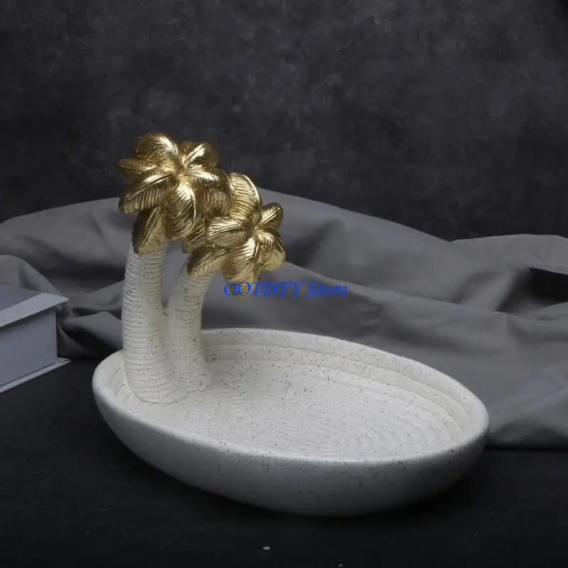 367A Ramadans Decors for Eid Mubarak Home Decors Gold White Mosque Tower Storage Box