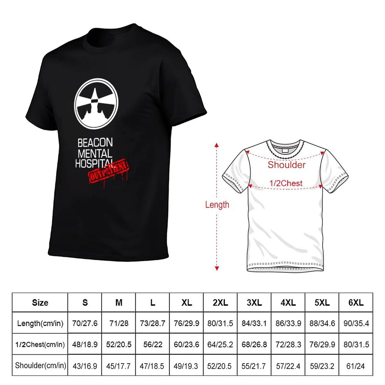 Beacon Mental Hospital Var T-Shirt blue archive boys animal print baggy shirts funny t shirts men image 5