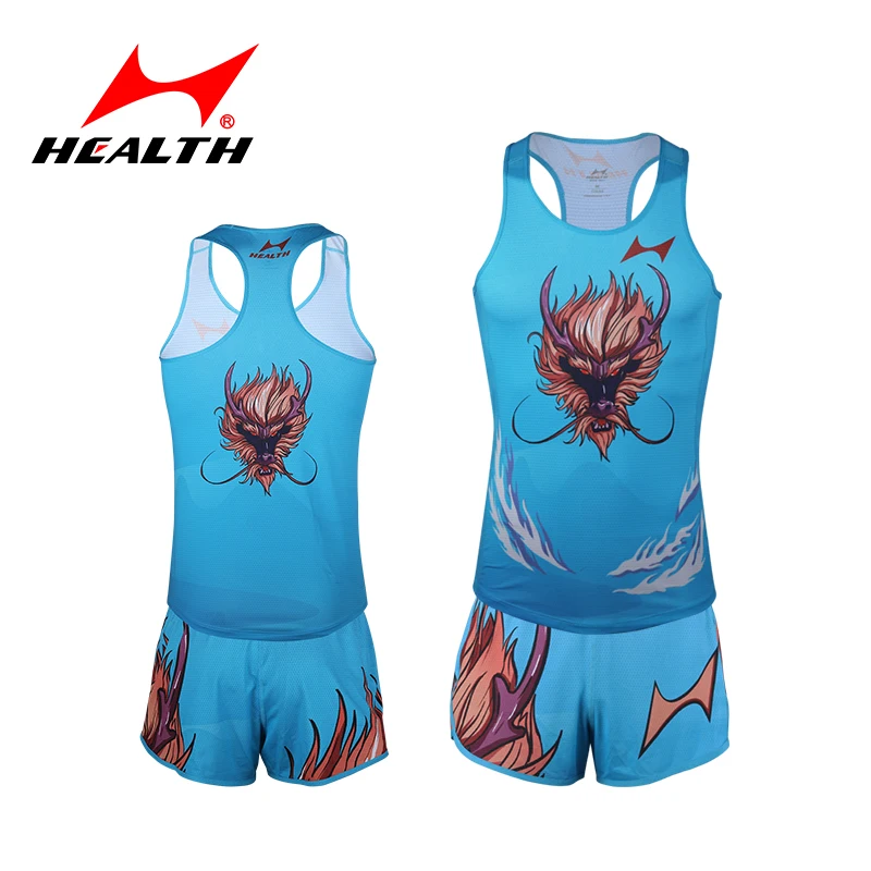 Health Breathable Sleeveless Athletic Running Set with Sweat-Wicking Technology Quick Drying Track Field Sport Suit Men Women