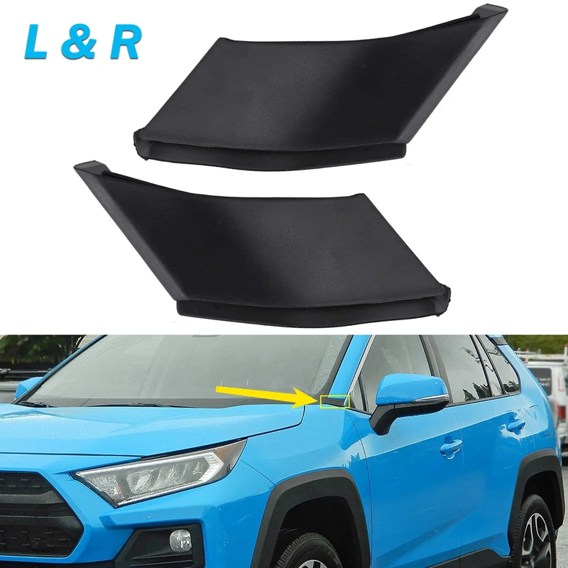 1/2pcs Car Front Side Door Window Pillar A Cover Trim Left/Right Decorative Panel For Toyota RAV4 2019 2020 2021 2022 2023 2024