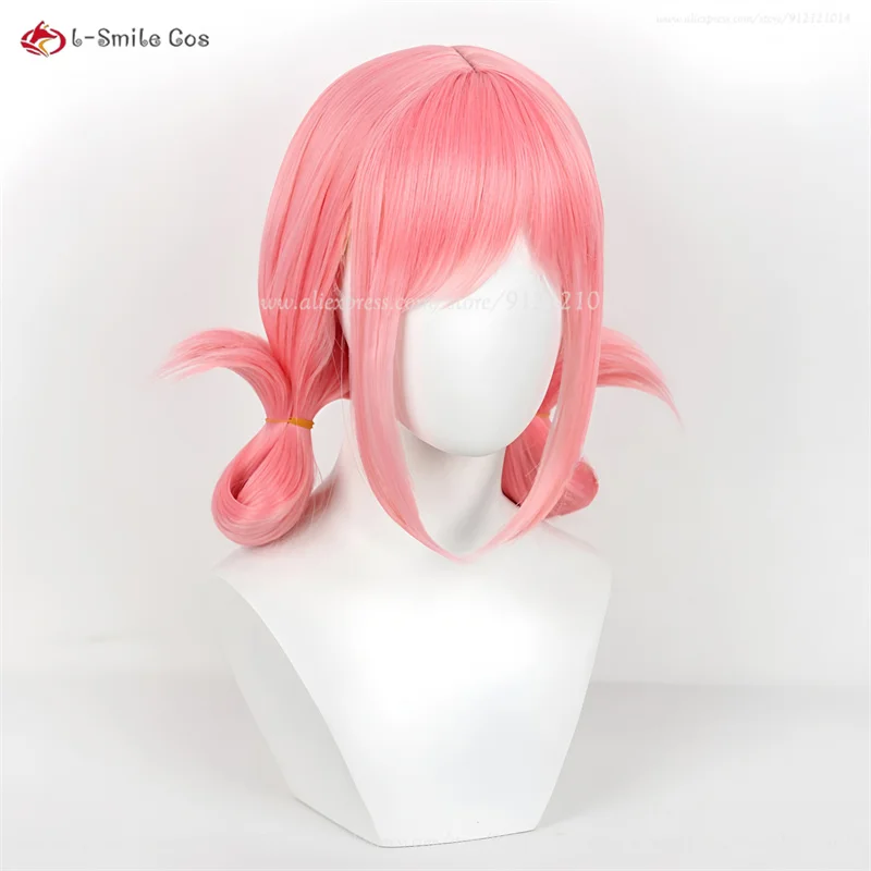 أنيمي تشيناتسو كانو هينا تشونو شعر مستعار تأثيري الكتان البني/الوردي شعر مستعار قصير تأثيري أنيمي شعر مستعار تأثيري مقاومة للحرارة الشعر الاصطناعية