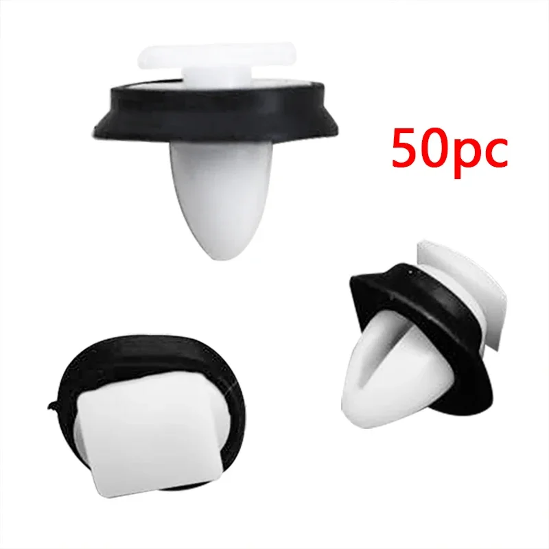50pcs Car Clips with Washers Door Panel Clips Bumper Clips Interior Fender Screw Rivet Fastener for Fiat Ducato
