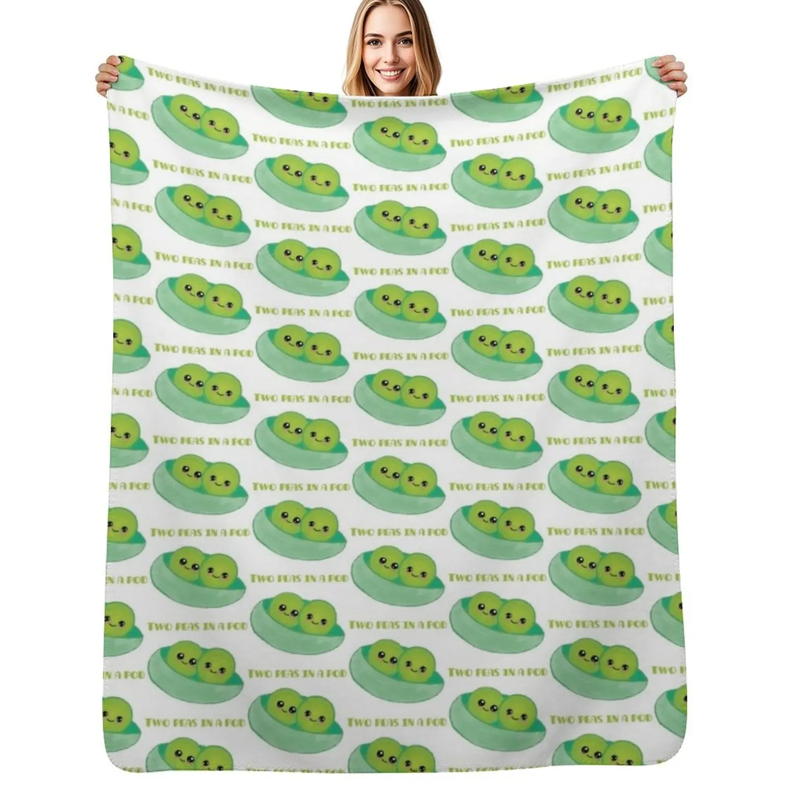 

Two Peas In A Pod Throw Blanket Cozy Throw Blanket for Bed Sofa Chair