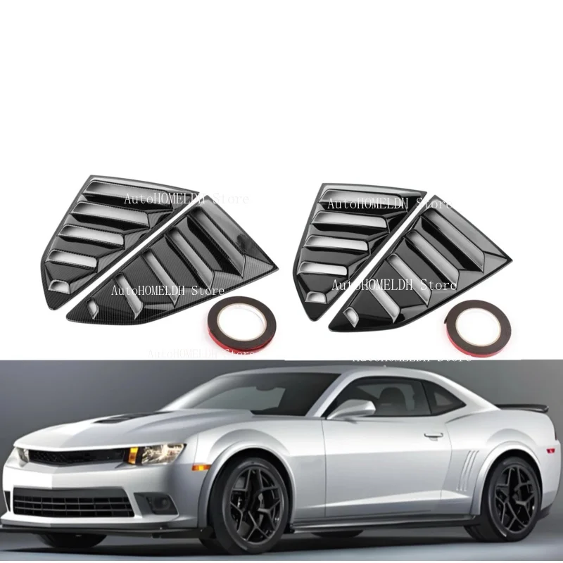 Car Side Window Louver Fit For Chevrolet Camaro 5th Gen 2009 2010 2011 2012 2013 2015 Rear Window Shutter Cover Spoiler