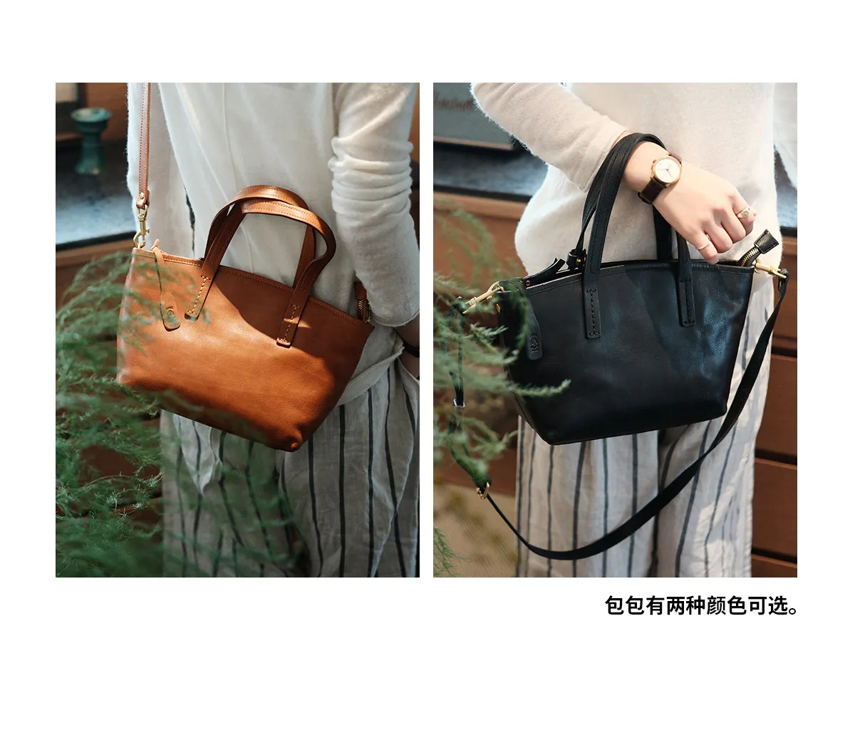 Hochwertige Damen-Handtasche aus echtem Leder, schlicht, lässig, für Wochenende, Party, luxuriös, handgefertigt, aus echtem Rindsleder. – Detail 5