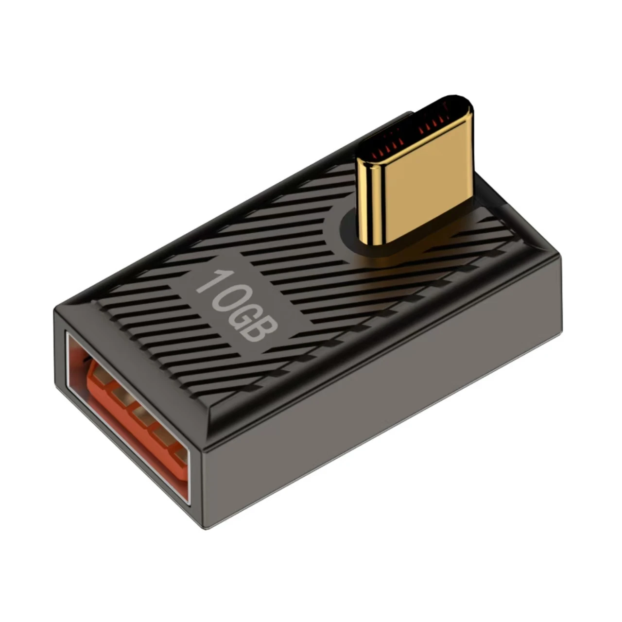 120 W 6 A USB-C Power Adapter with Straight-Through Configuration: USB-C Male to USB-A Female, Supporting Data Transfer Rates up