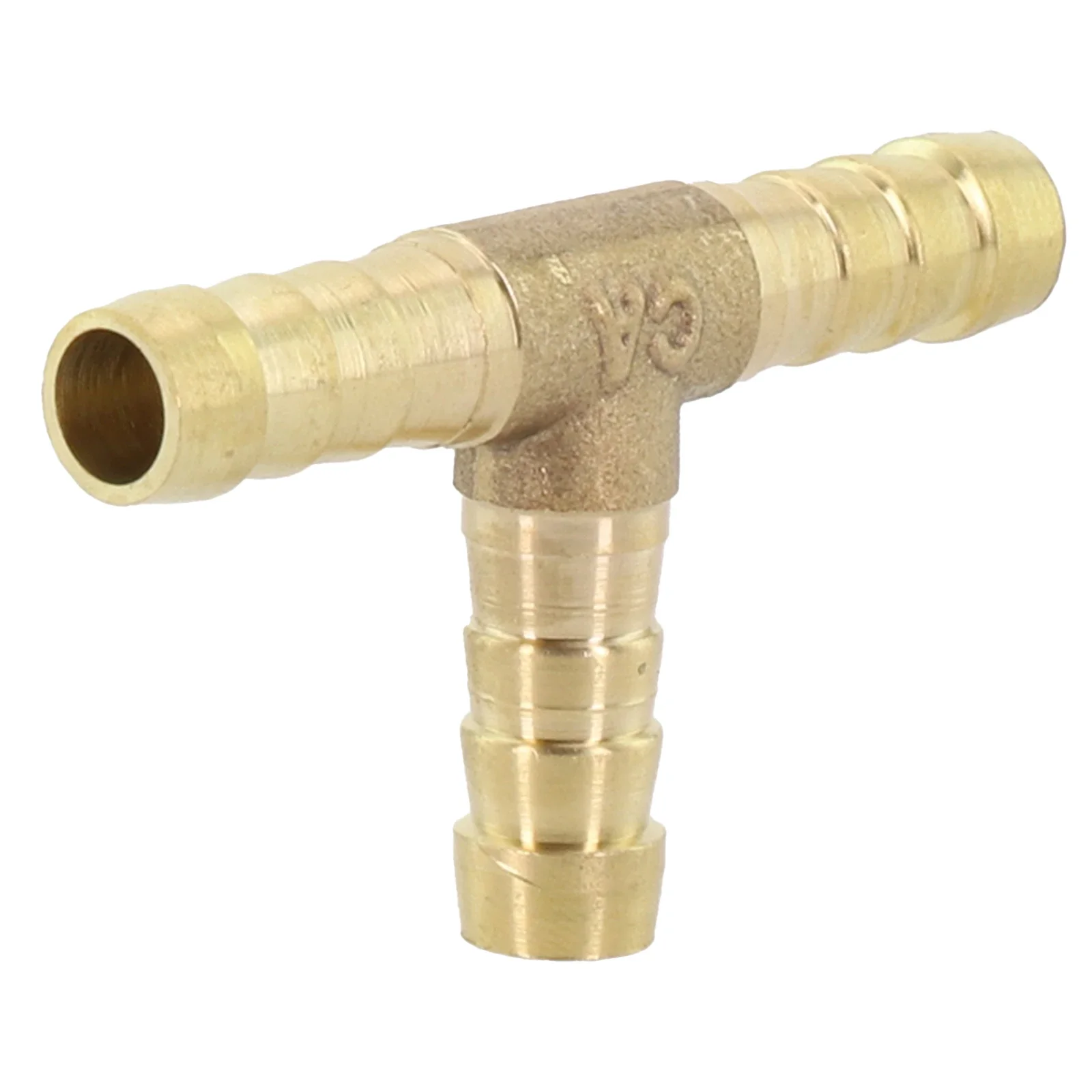 Confined Spaces 3 Way Tubing Fitting Barbed Tee Fitting Gold Elegant Appearance High-quality Brass Optimal Size