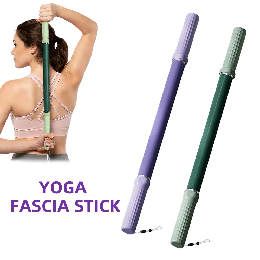 Yoga Fascia Stick Ergonomic Muscle Massage Roller for Body Stretching Anti Cellulite Myofascial Release Tool for Leg Neck Calves