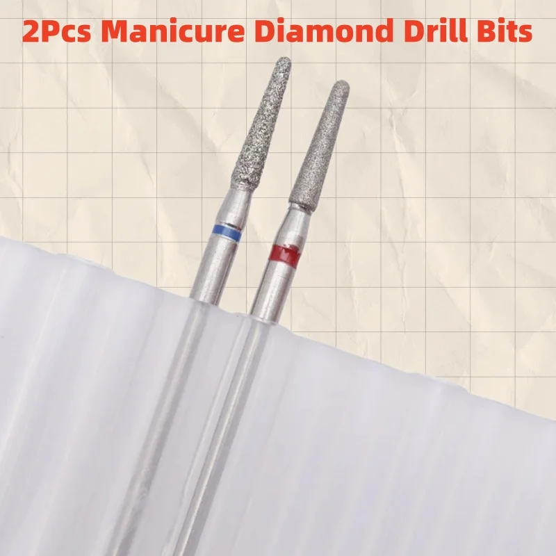 

Алмазные насадки для маникюра (2 шт.) – инструмент для удаления кутикулы, мозолей и ороговевшей кожи, педикюрный инструмент для отшелушивания