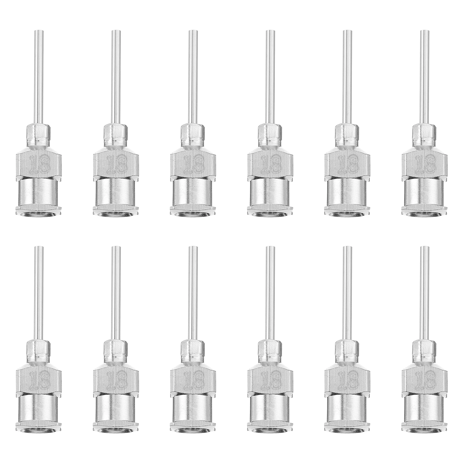 

12 Pcs with Stainless Steel Needle Dispensing Needles Plastic Blunt Tip Precision