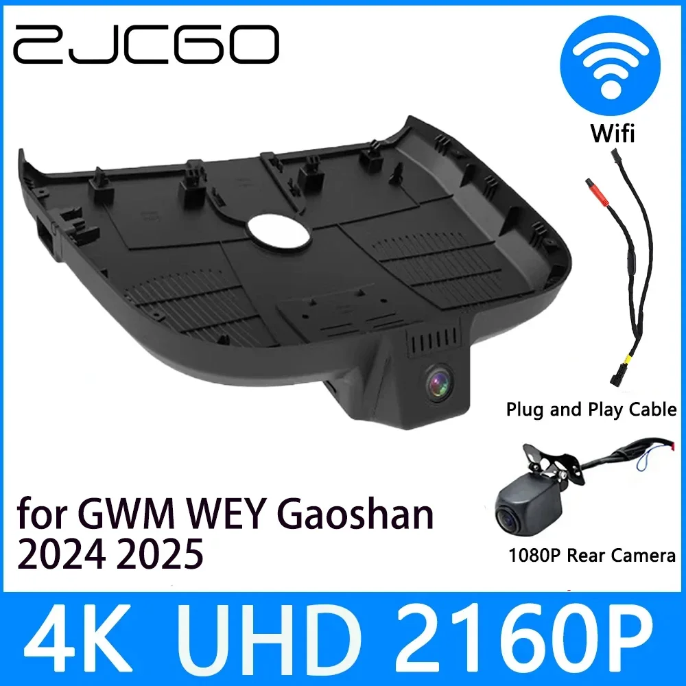 

ZJCGO Dash Cam 4K UHD 2160P Car Video Recorder DVR Night Vision parking for GWM WEY Gaoshan 2024 2025