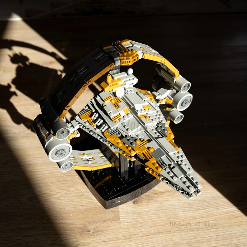 

MOC Thrawn’s Chimaera -Eye of Sion Version Version Imperial Spaceship Space War Military Building Blocks Model DIY Kids Toy Gift
