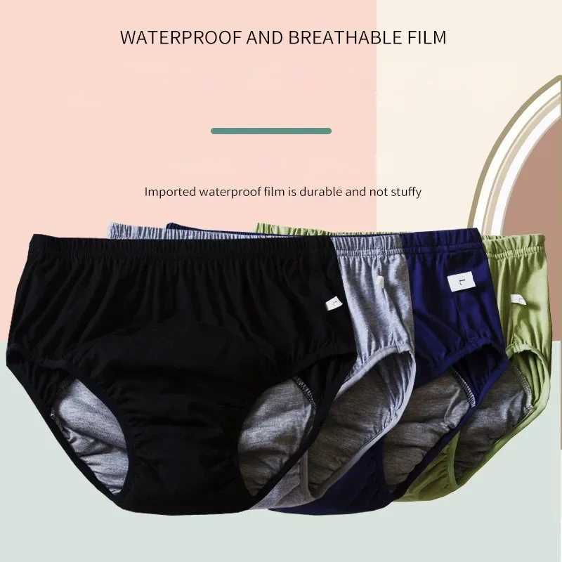 Washable Reusable Incontinence Pants for Men