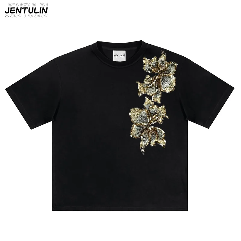 Harajuku Fashion 90s Retro Style Punk Decadent Style Y2k Clothing Oversized Men's Streetwear Short Sleeved T-shirt Unisex