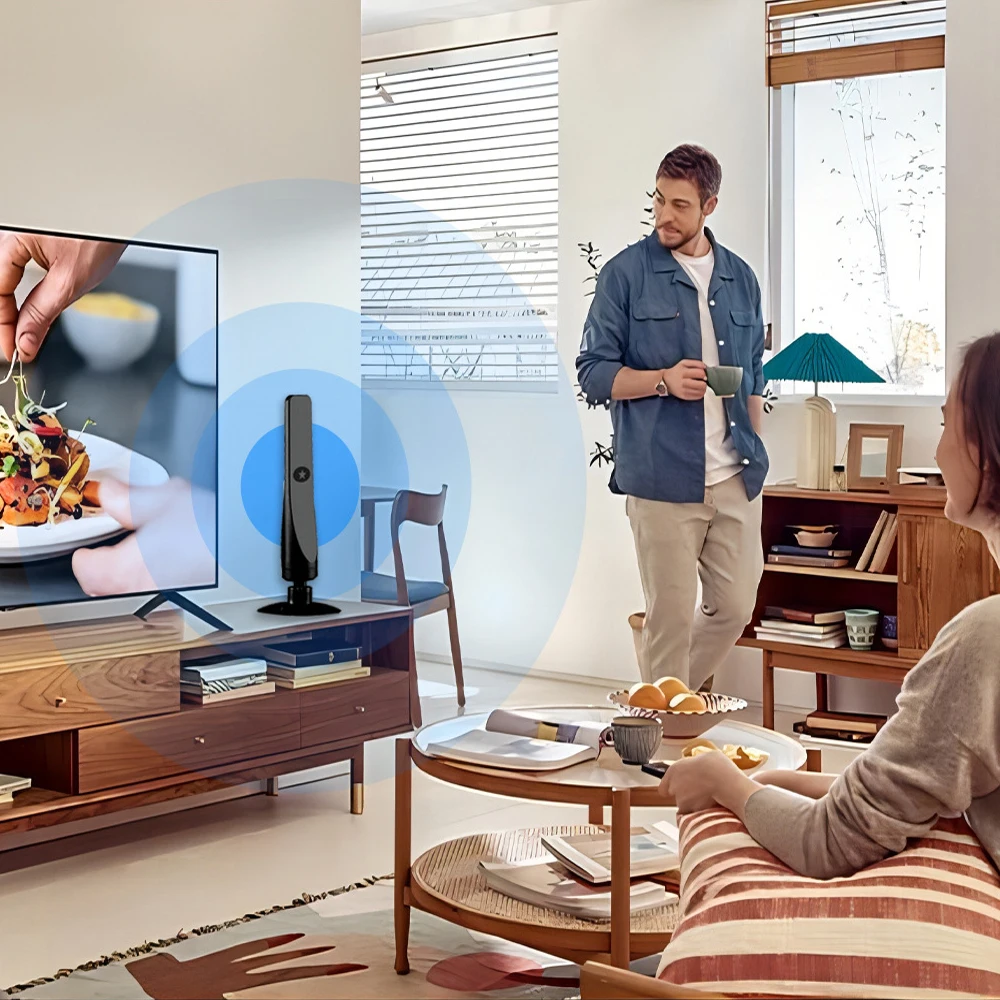 هوائي التلفزيون مكاسب عالية هوائي رقمي داخلي تضخيم إشارة الداعم لاستقبال واسعة النطاق Hdtv المنزل التلفزيون الحل الجوي