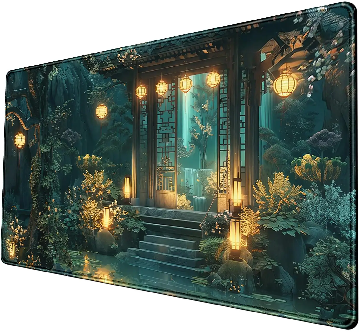 

Vintage House Table Pad, Green Desktop Decoration XXL Mouse Pad, Non-Slip Waterproof Mouse Pad, Perfect Gift for Friends