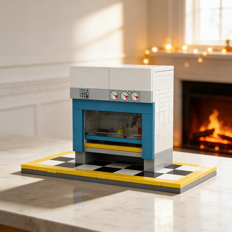 

128 шт. MOC городская исследовательская лаборатория модель дымства строительные блоки архитектура творческая идея образование кирпич рождественские подарки игрушка для детей