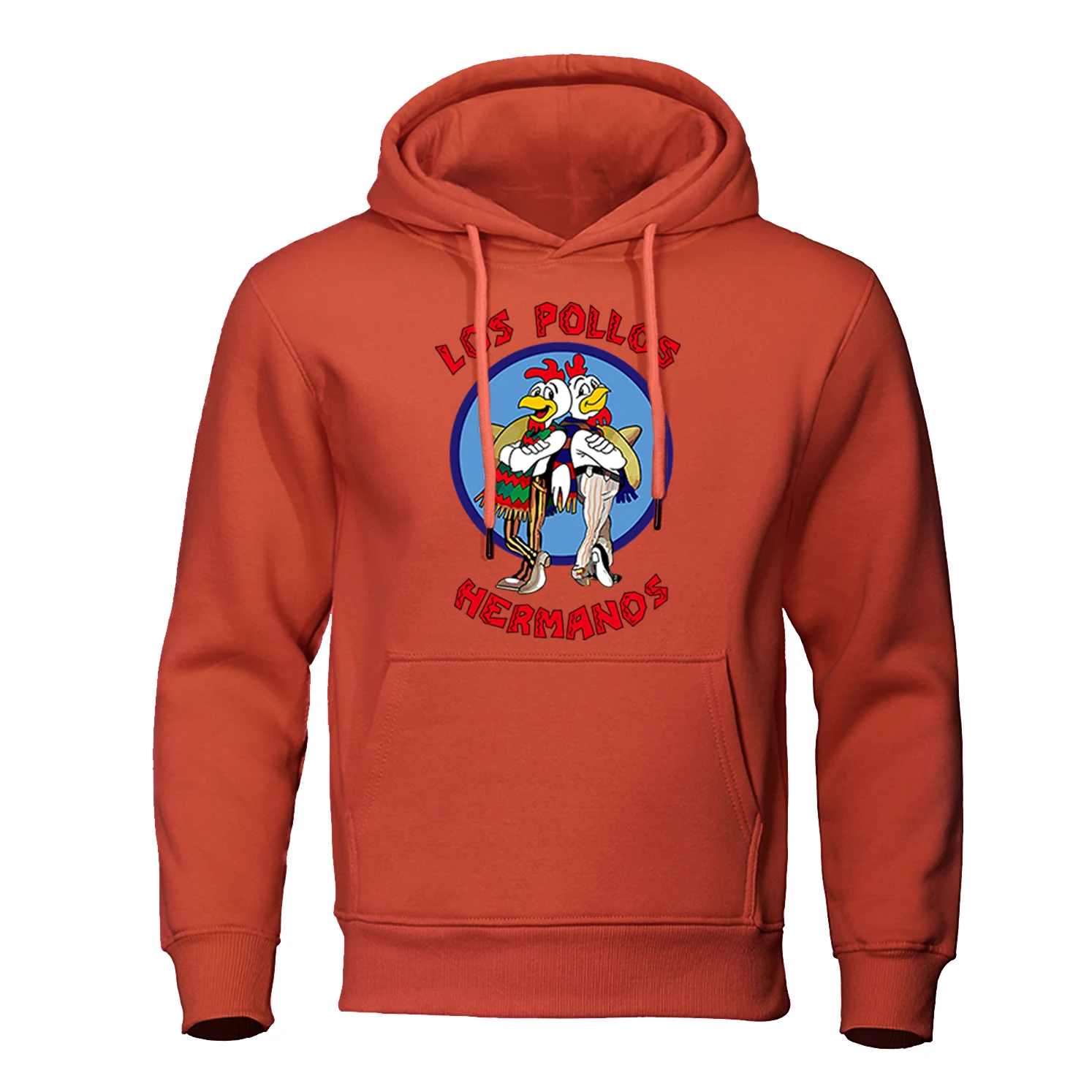 LOS POLLOS Hermanos Men\'s Hoodies Loose Pullover Letter Print Male Sweatshirts Chicken Brothers Pullovers Warm Breathable Hoody