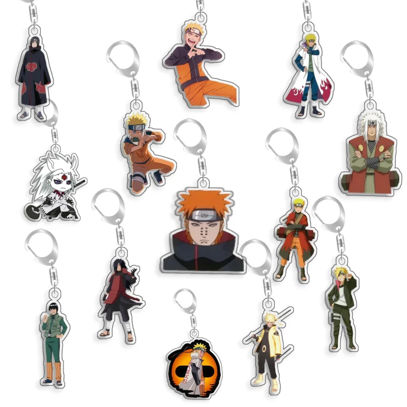 

Акриловый брелок-подвеска с персонажами аниме: Наруто, Учиха Итачи, Намиказе Минато, Пейн, Мифуне, Джирайя, 5 см, подарок, ручная работа