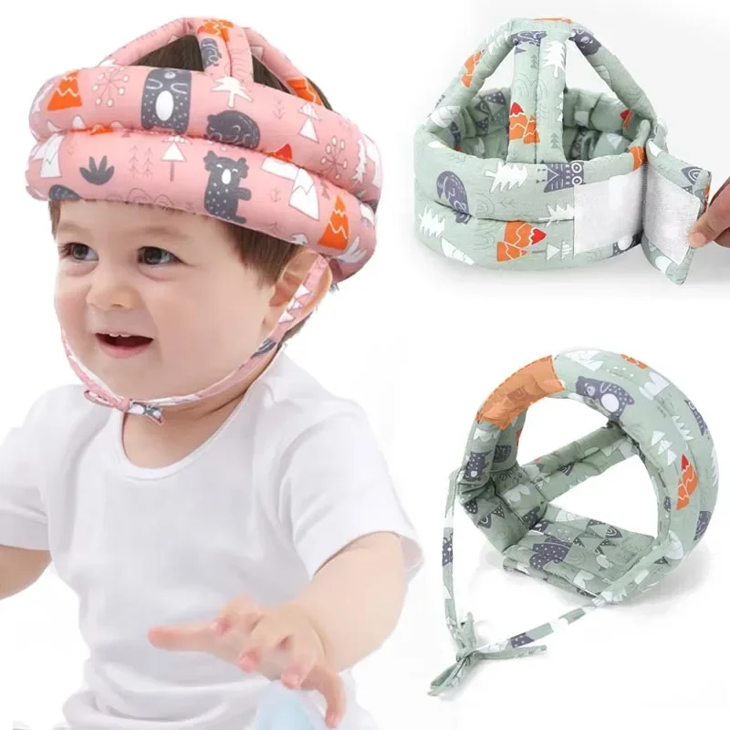 

Infant Toddler Cartoon Mesh Safety Helmet - Baby Head Protection Hat for Crawling Walking Bump
