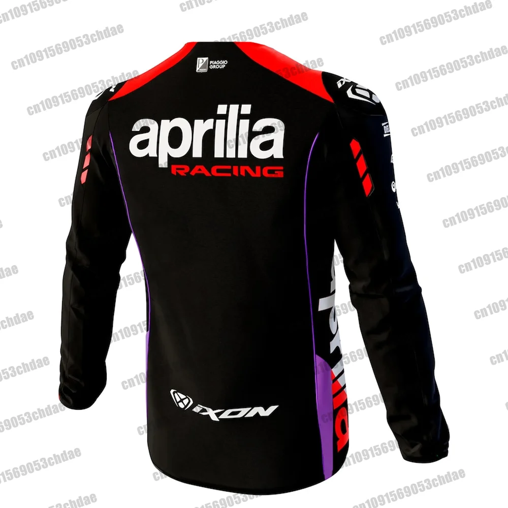 Men's Outdoor Breathable Motorcycle Riding Uniform Aprillia Racing Adult Kids Moto Training Tops Youth Boys Girls Sport Shirt