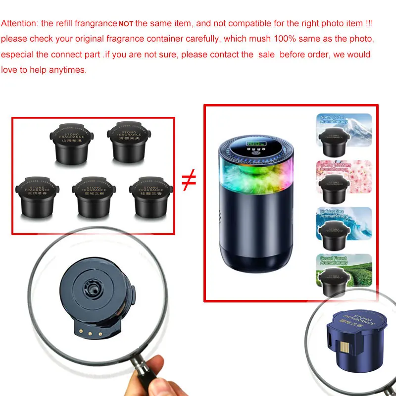 عطر إعادة تعبئة لملحقات موزع معطر الهواء للسيارة، مكمل مخصص لعطور الزيوت العطرية السائلة المحددة #6