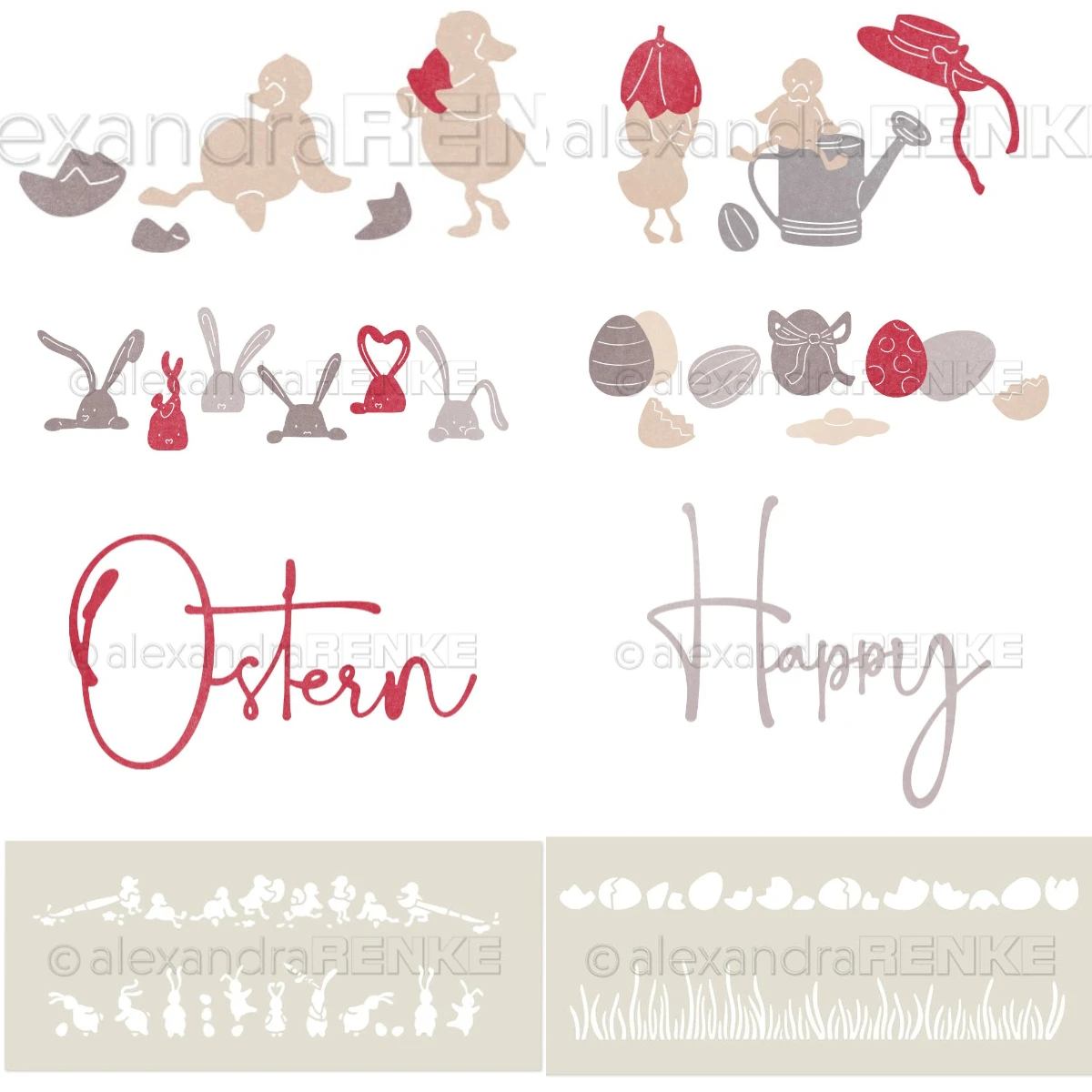 

Easter Bunny Flag Stamps 2026 New Metal Cutting Dies For Scrapbook Diary Decoration Embossing Template DIY Greeting Card