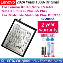 2024 Years 100% Original 4000mAh BL270 Battery For Lenovo K6 K8 Note K53a48 Vibe K6 Plus G Plus G5 Plus G6 Play XT1922 battery