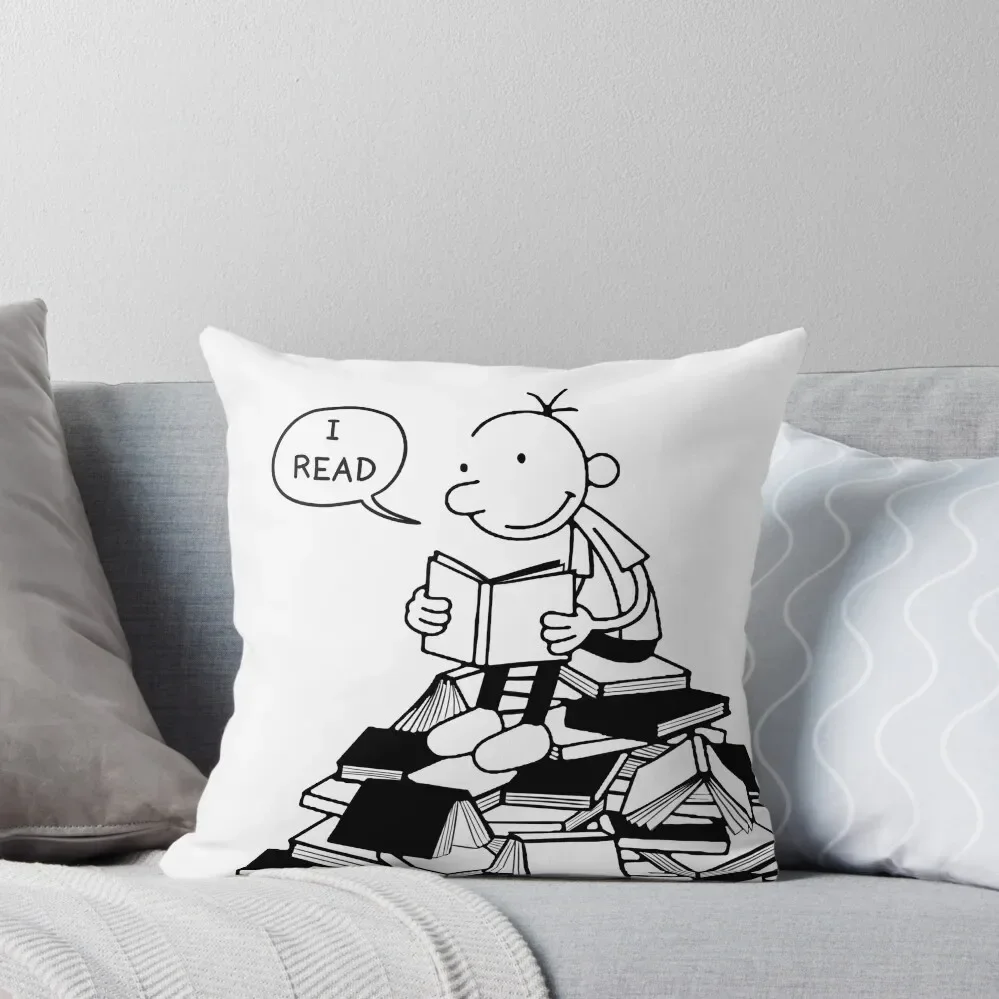 WIMPY KID I READ books Throw Pillow Pillow Cover Christmas Cushion For Home Sofa Covers For Living Room pillow