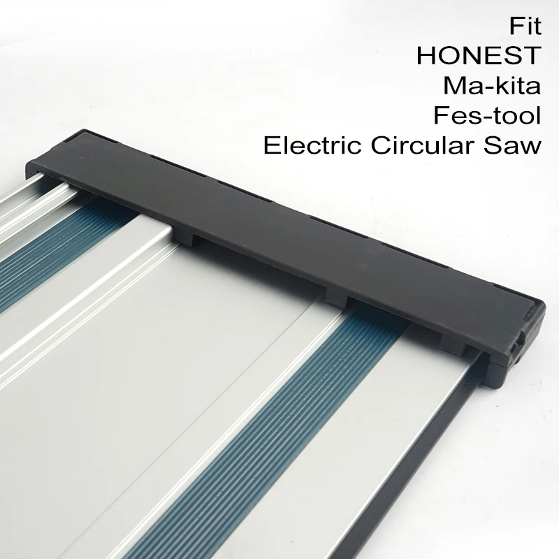 Riel guía de aleación de aluminio de 70cm con cubiertas protectoras, carril guía para carpintería para sierra Circular eléctrica, herramienta ligera para carpintería