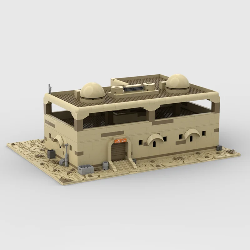 Blocs de construction Moc Tatooine, maison à deux étages, technologie de modèle de film Star populaire, briques à assembler soi-même, ensemble de jouets, cadeaux