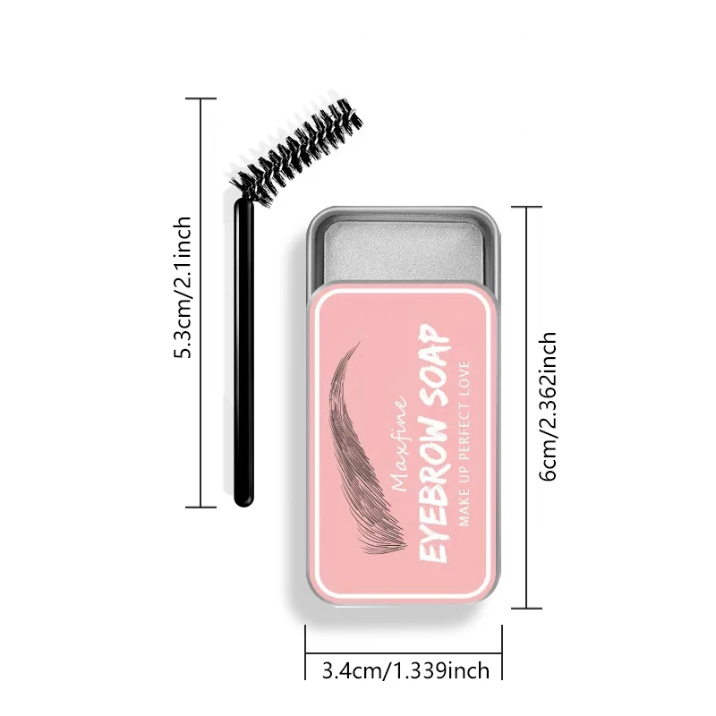 Waterproof Transparent Eyebrow Soap Long-Lasting Natural Wild Brow Styling Eyebrow Makeup