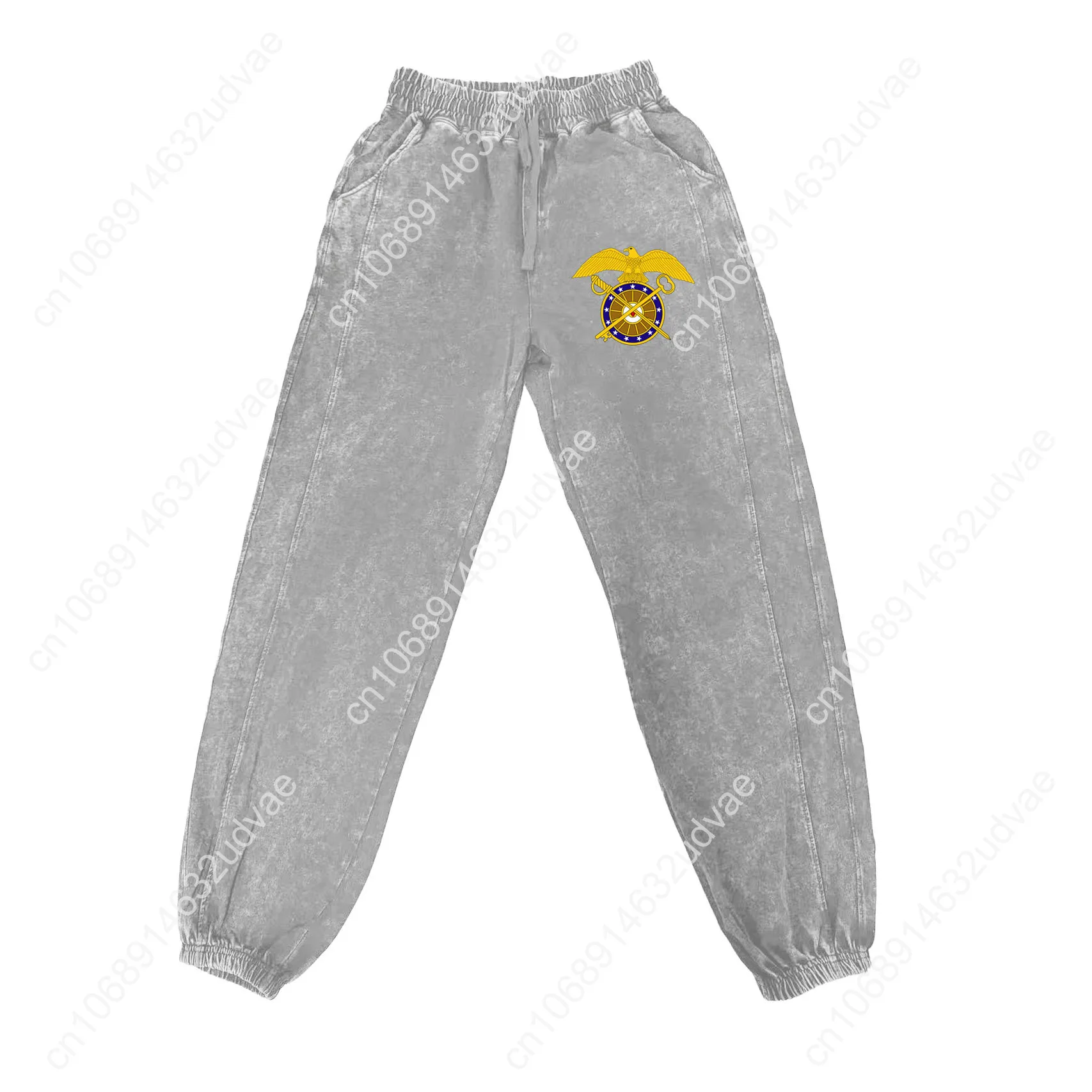 US Army Branch Quartermaster Corps Pants Man Woman Teenager Retro Vintage Trousers Cotton Elastic Customized Pant with Pocket