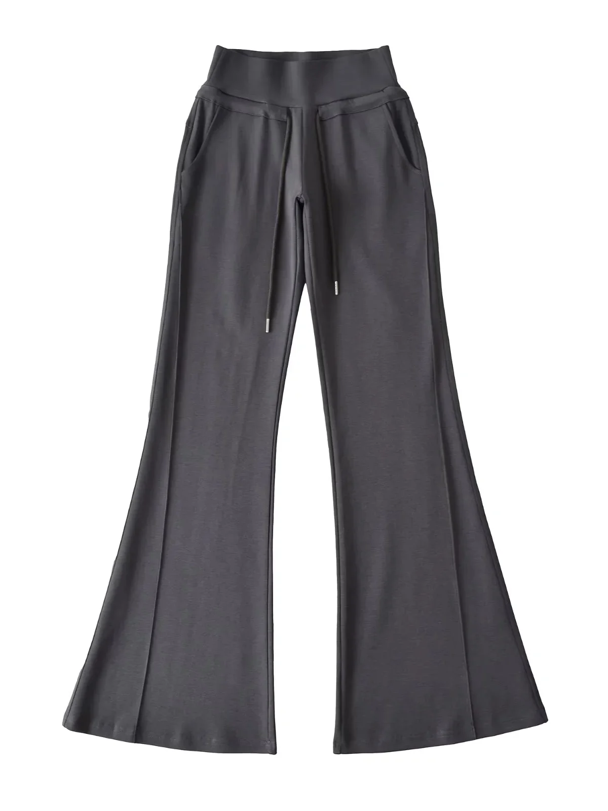 

Американские женские повседневные спортивные брюки с низкой талией, эластичным поясом и шнурком, облегающие, расклешенные, для похудения