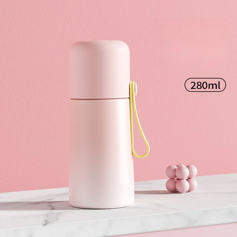 Botol minum anak perempuan berbahan stainless steel, botol minum anak dan pelajar