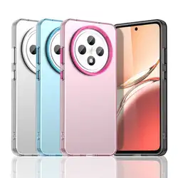 Frosted Case For OPPO Reno12 FS Cover OPPO Reno12 F S Funda Coque Matte Translucent PC Candy Color Back Phone Bumper Reno 12 FS