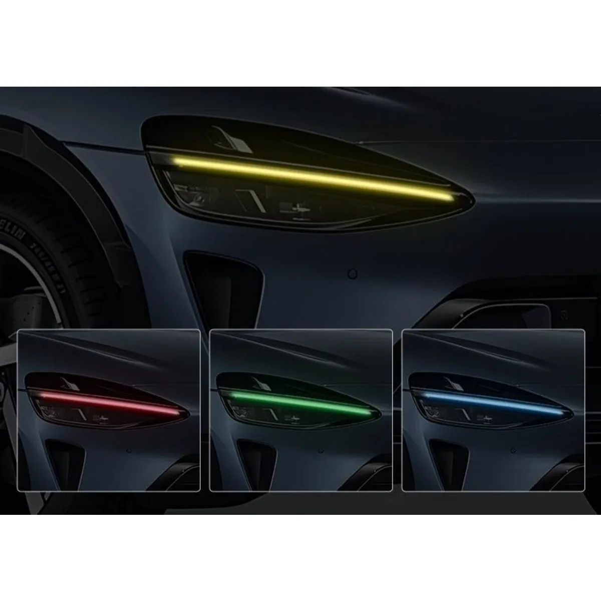 

For Xiaomi YU7 Car Headlights Color Changing Film Light Decoration Car Sticker Color Changing Film Modification Accessories
