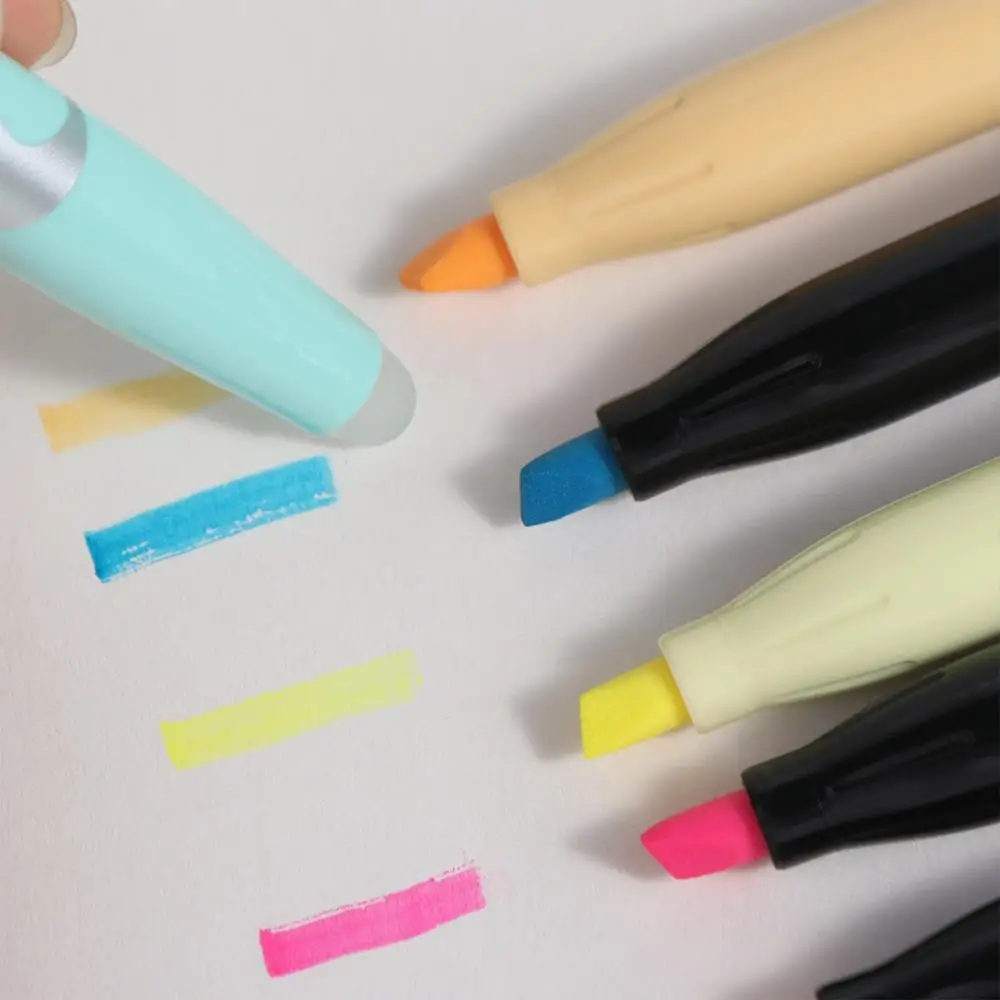 Students Stationary Writing Supplies Magic Pen With Eraser Pastel Drawing Pen Erasable Highlighters Fluorescent Markers Pen