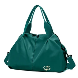 Bolso deportivo de gran capacidad para mujer, bolsa de Yoga y gimnasio, a la moda, para entrenamiento en seco y húmedo, color verde, XA155B