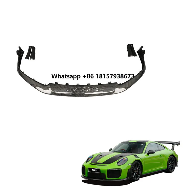 

Front Lip for Porsche 911 991 Carrera Upgrade GT2RS Style Front Bumper Lip Dry Carbon Fiber Front Splitter Apron
