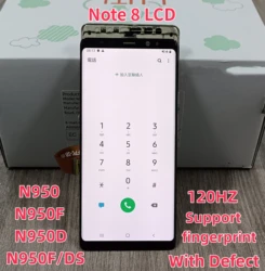 100% Test LCD For Samsung Galaxy Note 8 N950F Note8 N950 N950U N950A Display Touch Screen Digitizer Replacement,With Defect LCD