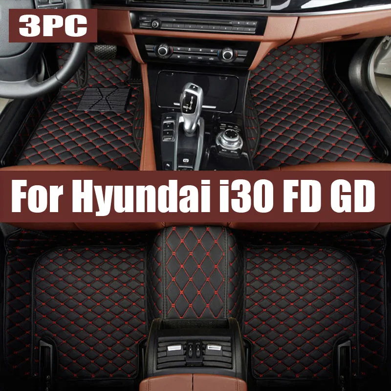 

TPE Car Floor Mats For Hyundai i30 FD GD 2009~2015 Luxury Dirt-resistant Leather Pad LHD Foot Cargo Carpet Rugs Auto trunk mat