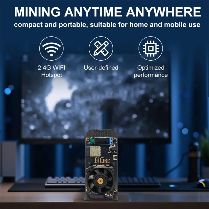 Bitaxe Gamma 601 Bitcoin Miner Baru, Bitaxe Miners 1.2T Asic Chip Dari Antminer S21 Pro BTC Miner Dengan Bracket Colokan EU