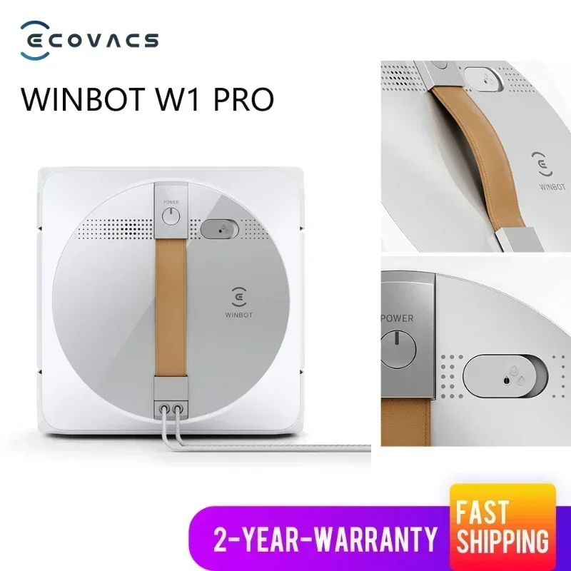 

2023 НОВЫЙ 100-240 В ECOVACS WINBOT W1 PRO 2800PA Интеллектуальный робот для мытья окон с защитой от столкновений Робот-пылесос